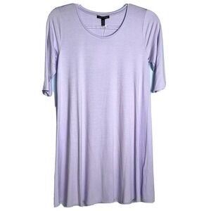 Eileen Fisher Size XXS Purple Lavender Scoop Neck Tunic Dress  NWT